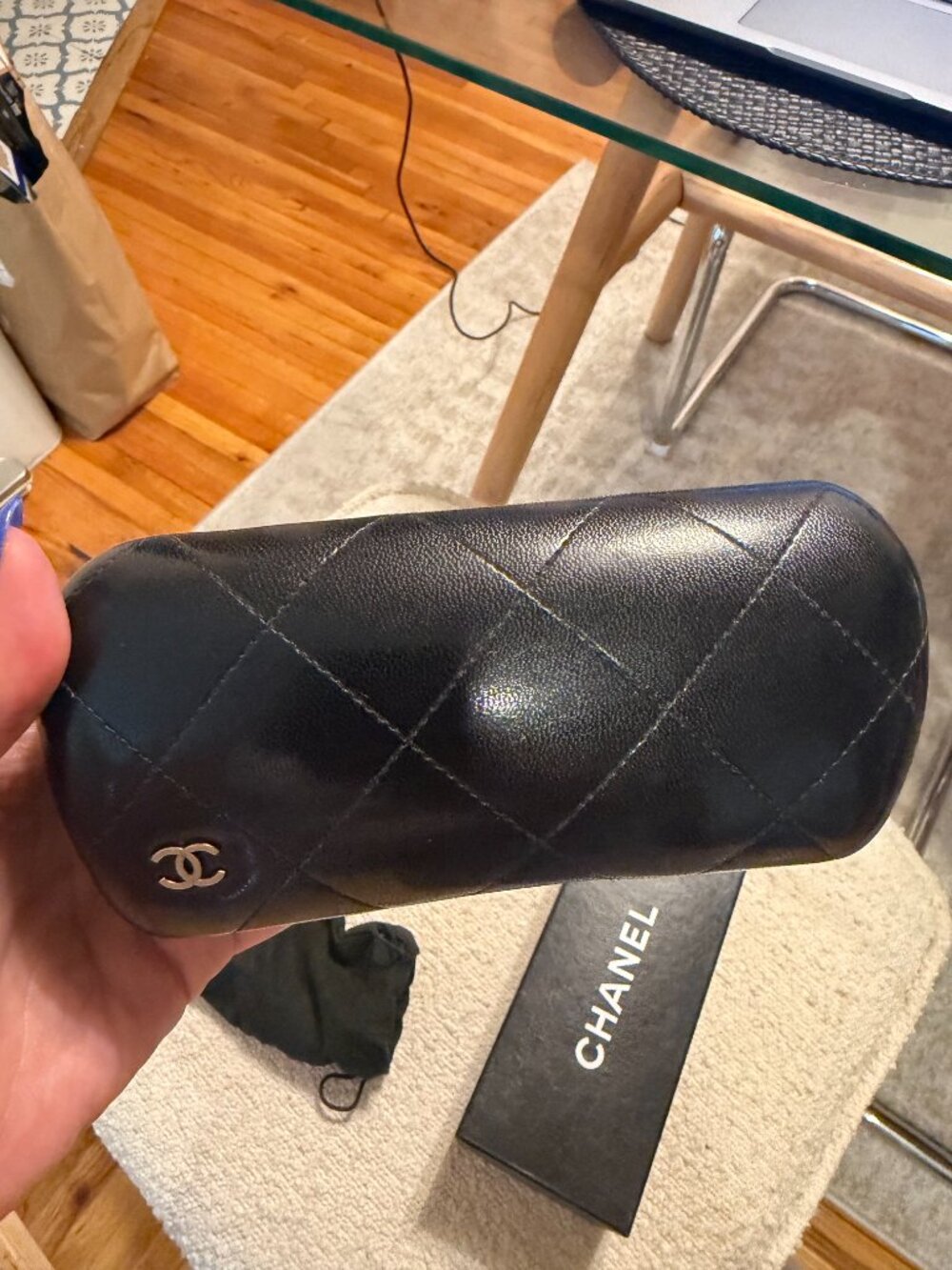 Chanel Black Oval Sunglasses - Picture 12 of 12